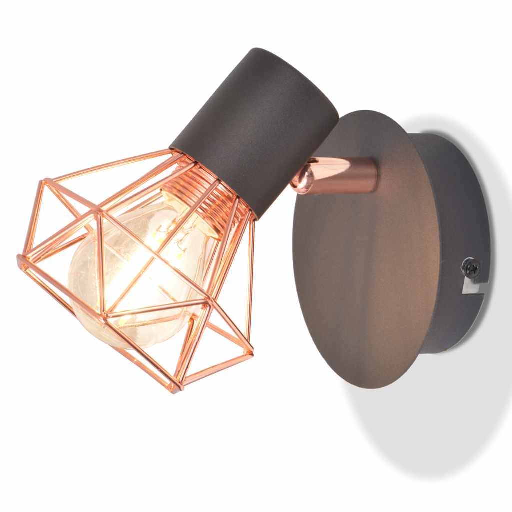 Levano - Vägglampor 2 st med 2 LED-filamentlampor 8 W