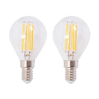 Levano - Vägglampor 2 st med 2 LED-filamentlampor 8 W