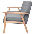 Elite - 3-sitssoffa tyg ljusgrå