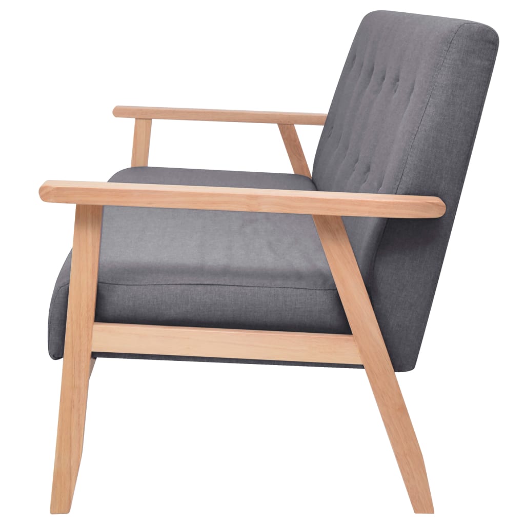 Pravida - 3-sitssoffa i tyg mörkgrå