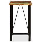 Barbord massivt återvunnet trä 60x60x107 cm