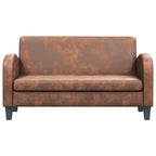 Feather – 2-sitssoffa konstmocka brun