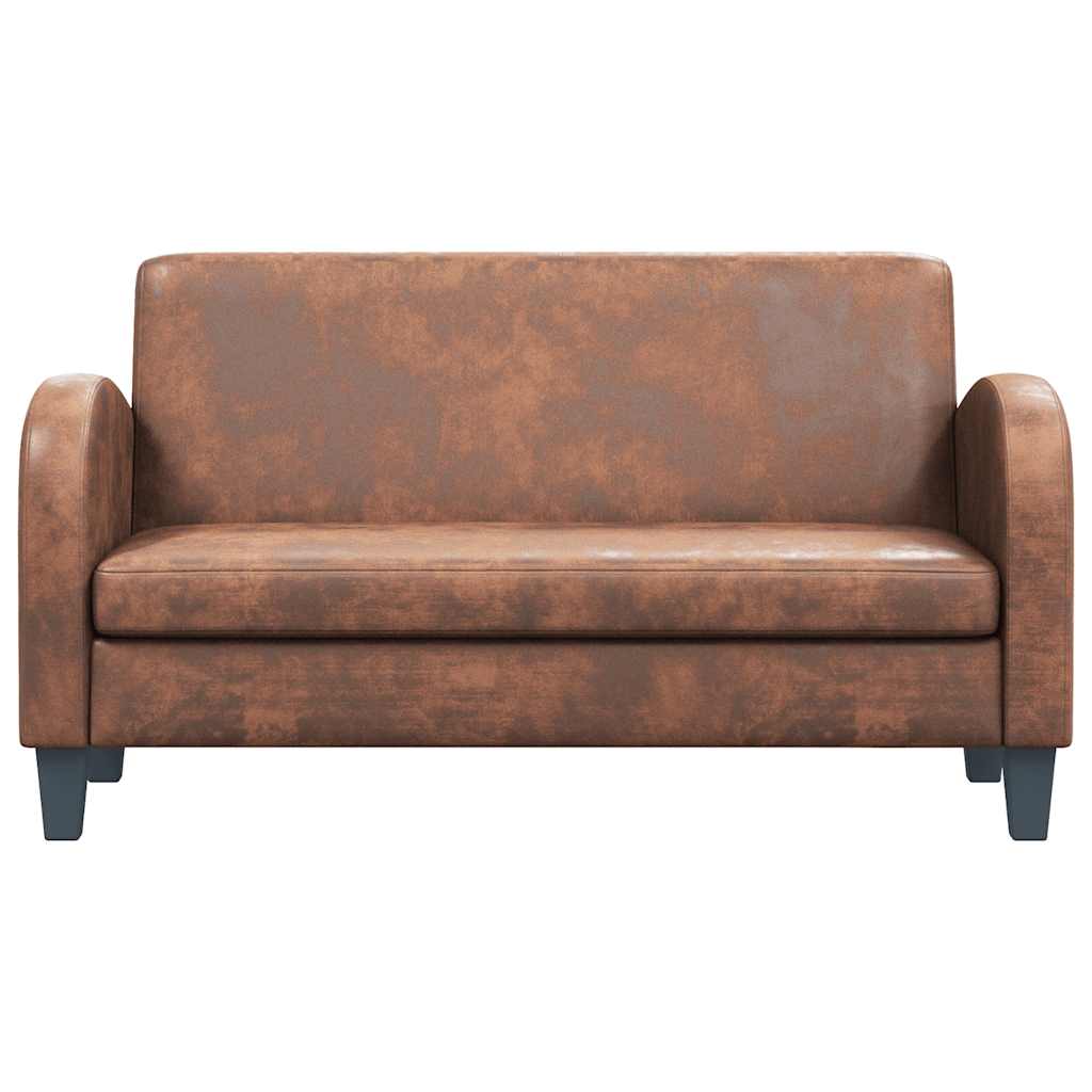 Feather – 2-sitssoffa konstmocka brun