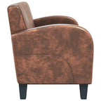 Feather – 2-sitssoffa konstmocka brun