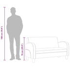 Feather – 2-sitssoffa konstmocka brun