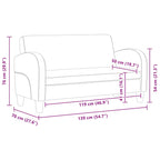 Lovira - 2-sitssoffa i konstläder svart