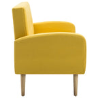 Vallera - 3-sitssoffa tyg gul