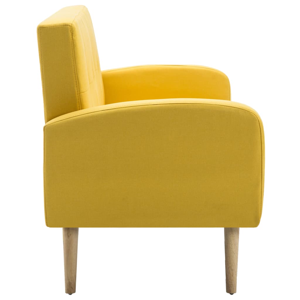 Vallera - 3-sitssoffa tyg gul