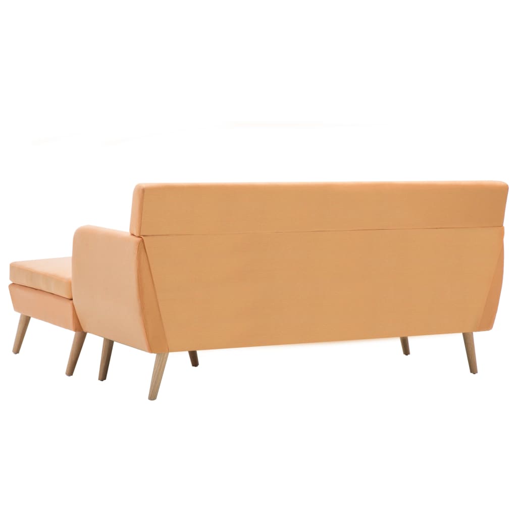 Canne - Soffa L-formad tyg 171,5x138x81,5 cm orange