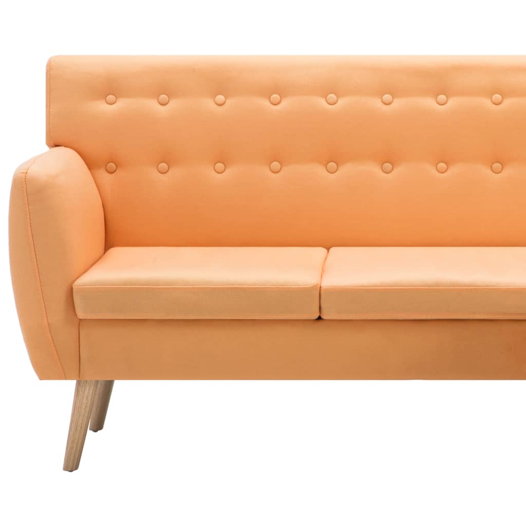 Canne - Soffa L-formad tyg 171,5x138x81,5 cm orange