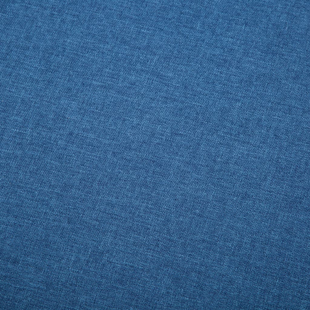 3-sitssoffa med tygklädsel 172x70x82 cm blå
