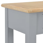 Avlastningsbord grå 110x35x80 cm trä