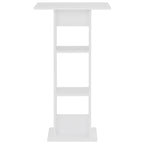 Barbord vit 60x60x110 cm