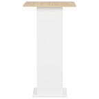 Barbord vit och antracit 60x60x110 cm