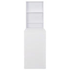 Barbord med skåp vit 115x59x200 cm