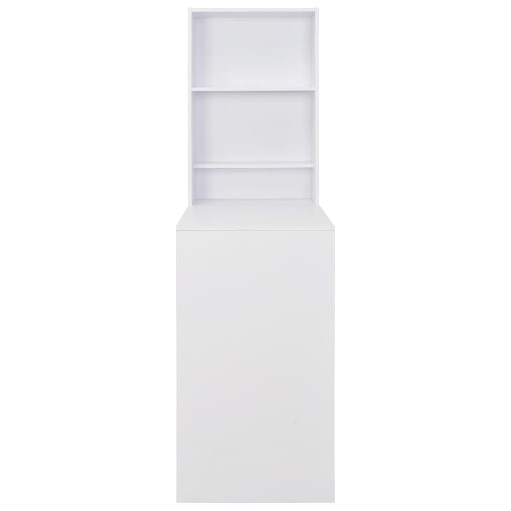 Barbord med skåp vit 115x59x200 cm