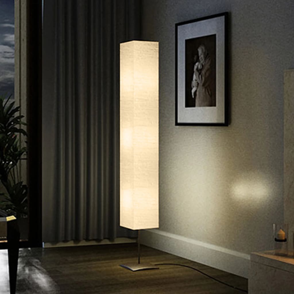 Zunelia - Golvlampa med stålstativ 170 cm beige