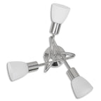 Evelux - Taklampa med ovala glasskärmar för 3 E14-lampor