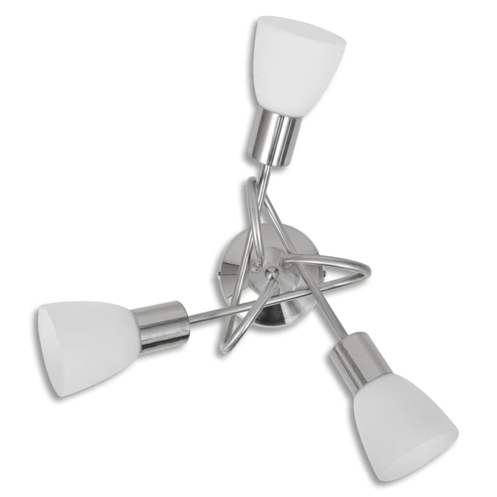 Evelux - Taklampa med ovala glasskärmar för 3 E14-lampor