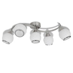 Loriva - Taklampa med glasskärmar med böjd skena