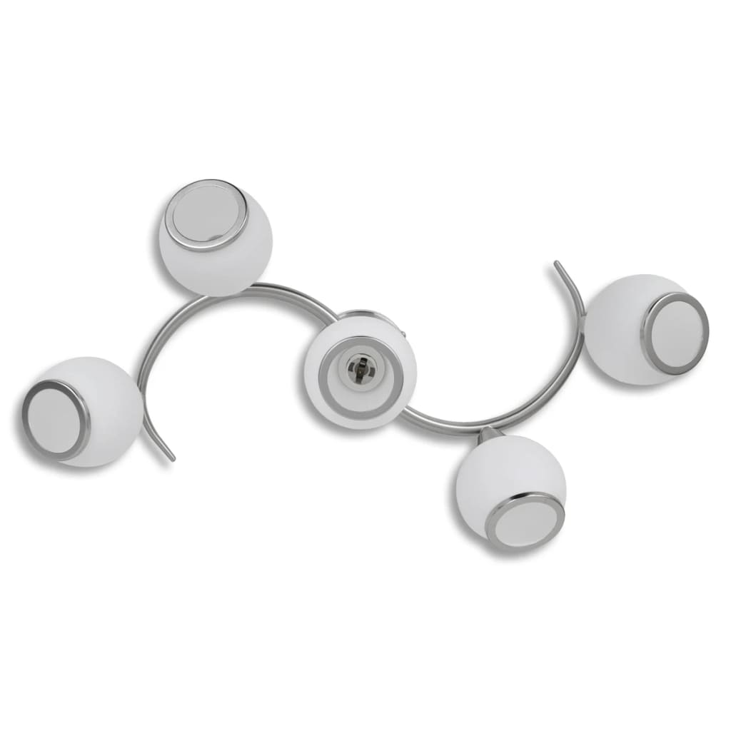 Loriva - Taklampa med glasskärmar med böjd skena