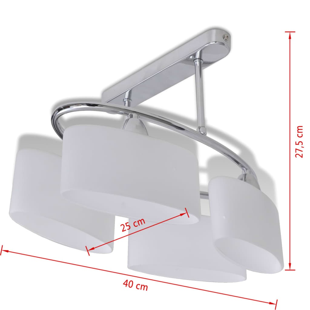 Taluna - Taklampa krom med fyra ljuskällor