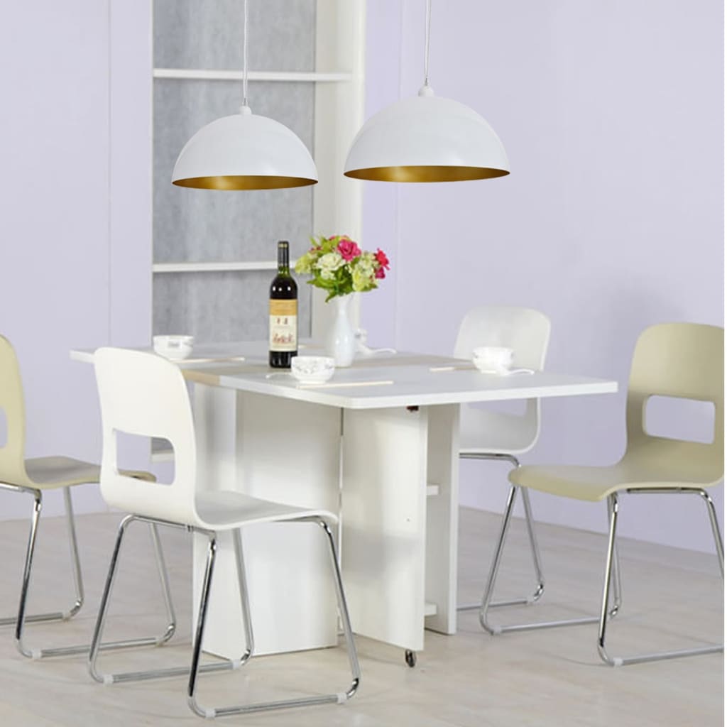 Norlux - Taklampa 2 st höjdjusterbar halvrund vit