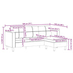 Calero - Divansoffa 3-sits konstläder svart