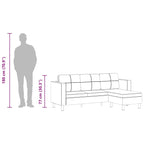 Serinty - Divansoffa 3-sits konstläder vit