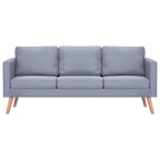 Calm - Soffa 3-sits i tyg ljusgrå