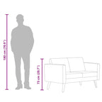 Avenue - Soffa 2-sits tyg mörkgrå