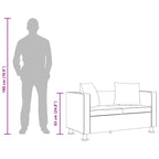 Haven Luxe - Soffa 2-sits konstläder svart