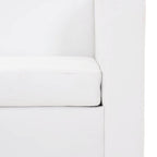 Avenue - Soffa 3-sits konstläder vit
