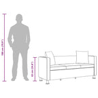 Avenue - Soffa 3-sits konstläder vit