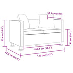 Classic – Soffa 2-sits konstläder vit