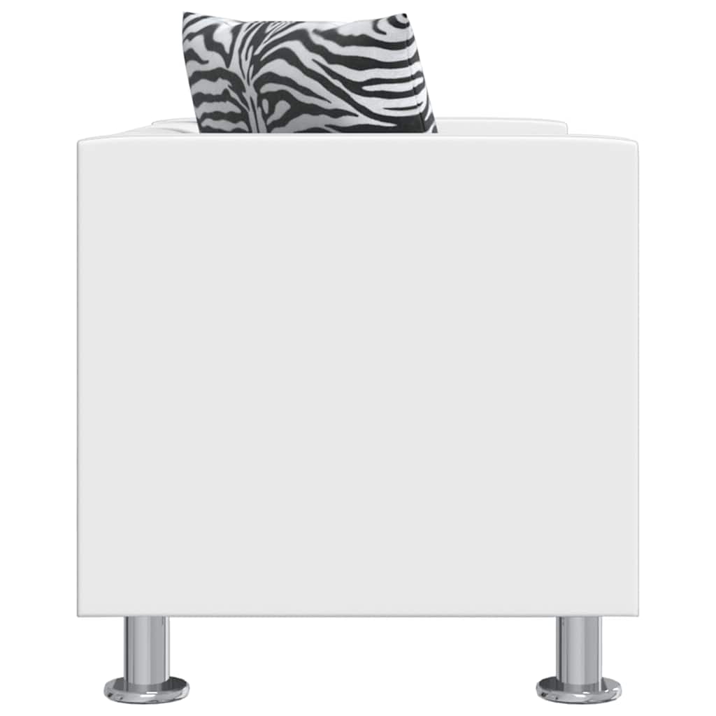 Haven – Soffgrupp konstläder med 3-sits och 2-sits vit