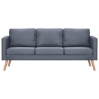 Corvino - Soffgrupp med 2-sits och 3-sits tyg mörkgrå