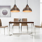 Zenali - Taklampor 2 st halvrunda koppar