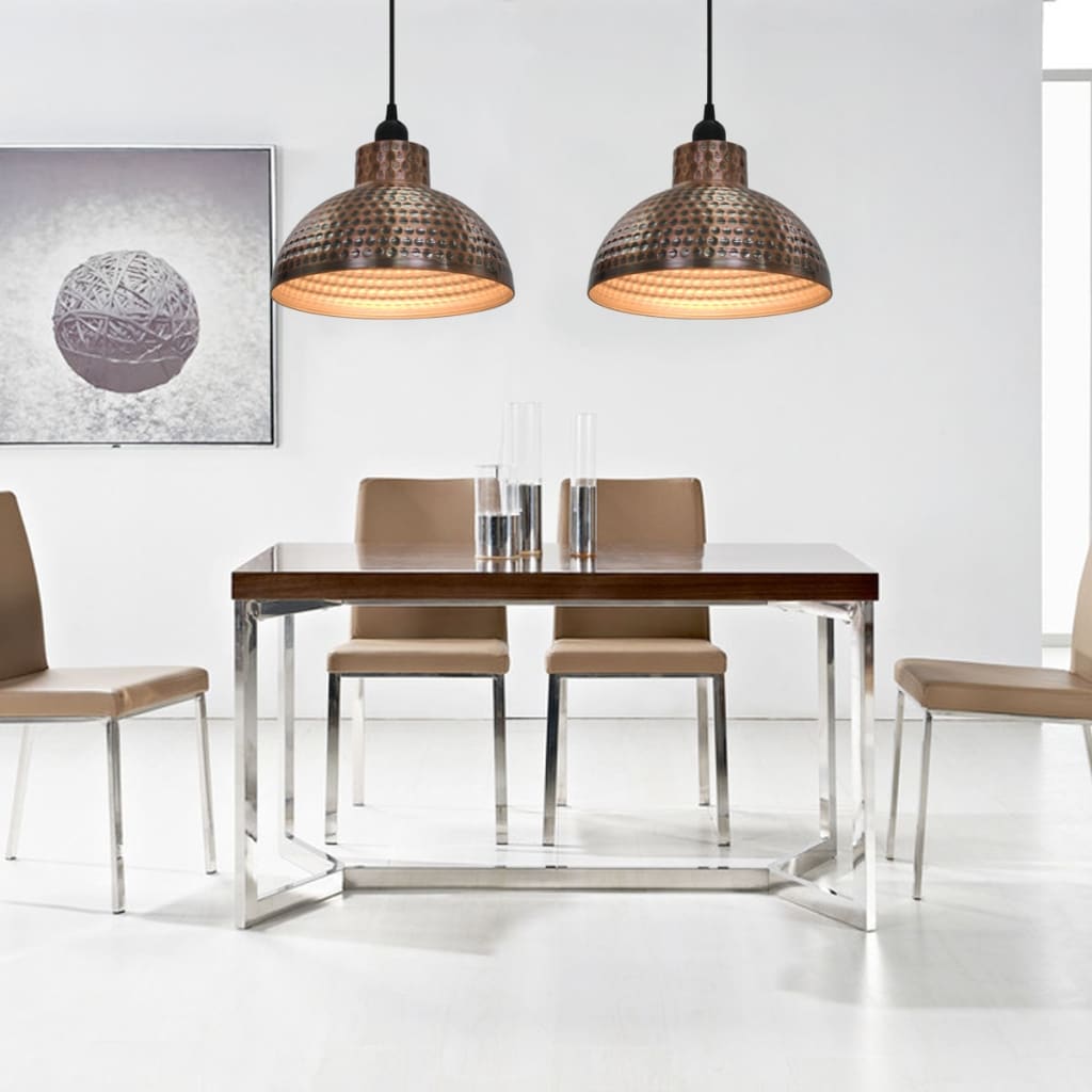 Zenali - Taklampor 2 st halvrunda koppar