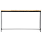 Avlastningsbord 140x35x76 cm massivt grovt mangoträ