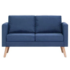 2-sitssoffa tyg blå