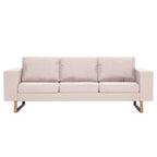 Avrino - 3-sitssoffa tyg gräddvit