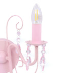 Valexo - Vägglampa med pärlor rosa 2 x E14-lampor