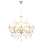 Prilux - Takkrona 2 nivåer vit 15 x E14-glödlampor