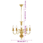 Belaro - Takkrona guld 5 x E14-glödlampor