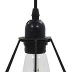 Molira - Taklampa med diamantdesign svart 3 x E27-lampa