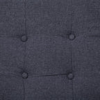 Salvino - 2-sitssoffa med armstöd mörkgrå stål och tyg