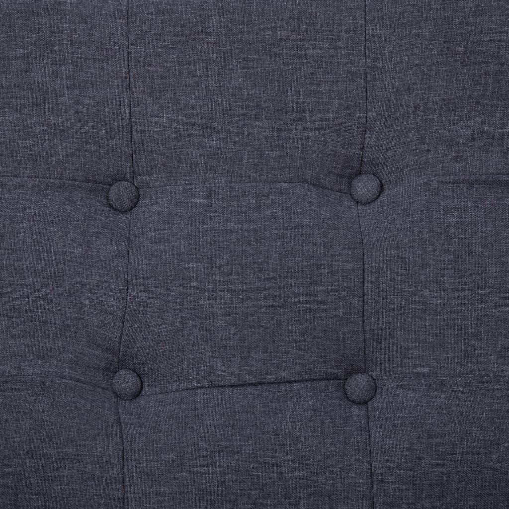 Salvino - 2-sitssoffa med armstöd mörkgrå stål och tyg