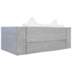 Olverin - 2-sitssoffa med dynor grå äkta rotting