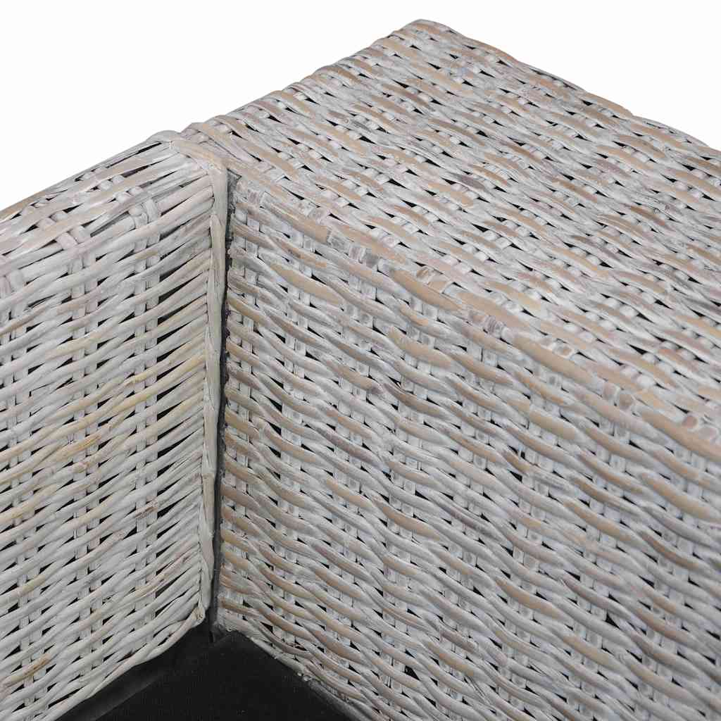 Olverin - 2-sitssoffa med dynor grå äkta rotting